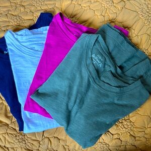 Lot 5 JCrew Girlfriend T-shirts VGUC